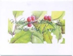 Watercolor Christmas cards